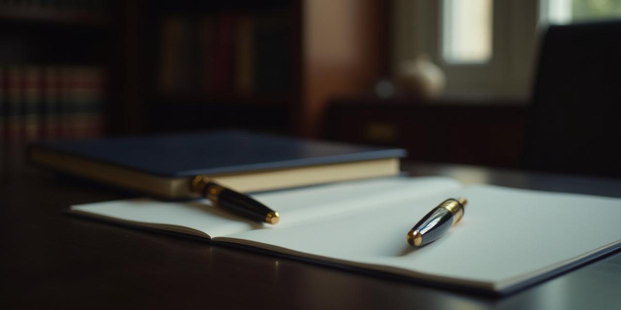 A professional desk featuring a legal document and a high-end gold fountain pen, representing prestigious legal oversight.